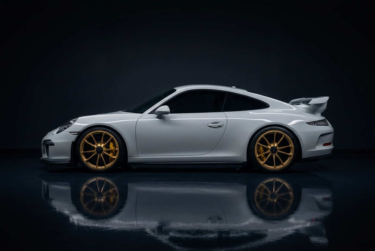 Porsche 911 GT3 badge and detail close-up