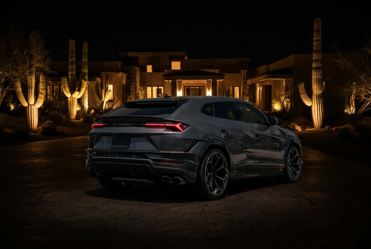 Lamborghini Urus Performante rear with quad exhausts
