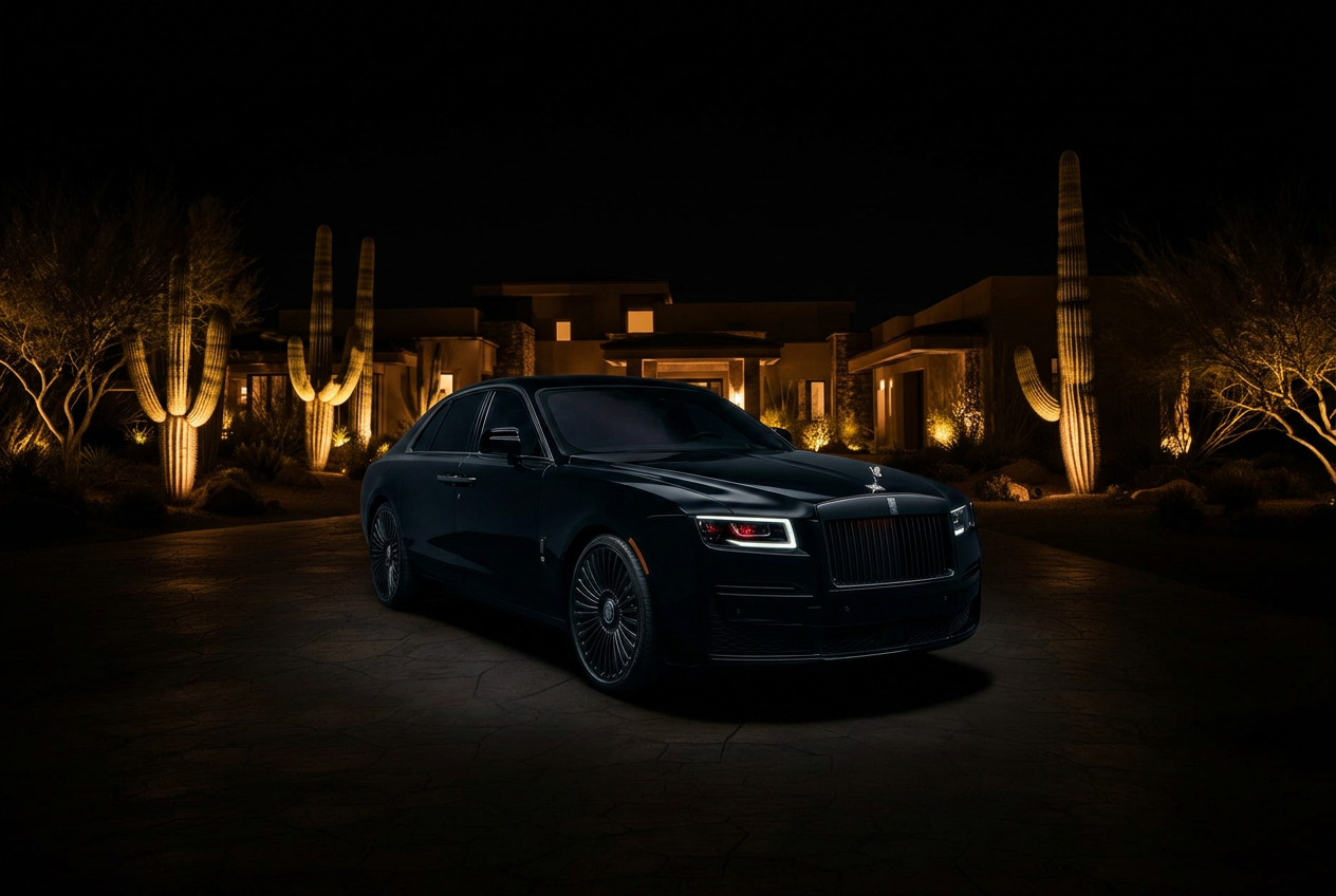 Rolls-Royce Ghost front three-quarter view