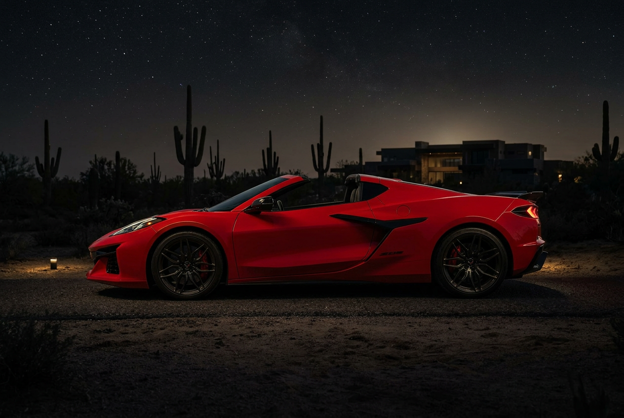 Corvette C8 Z06 badge and detail close-up